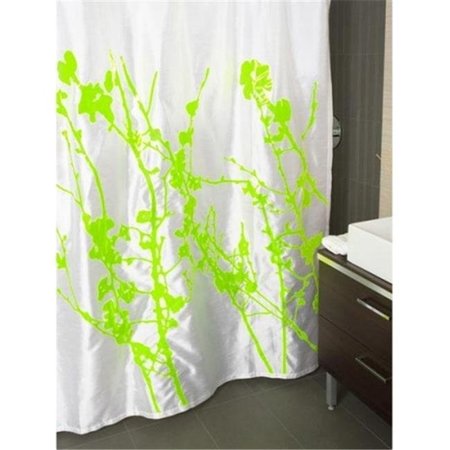 KONTE Konte BLOSSOM3 Blossom Shower Curtain - Vivid Lime BLOSSOM3